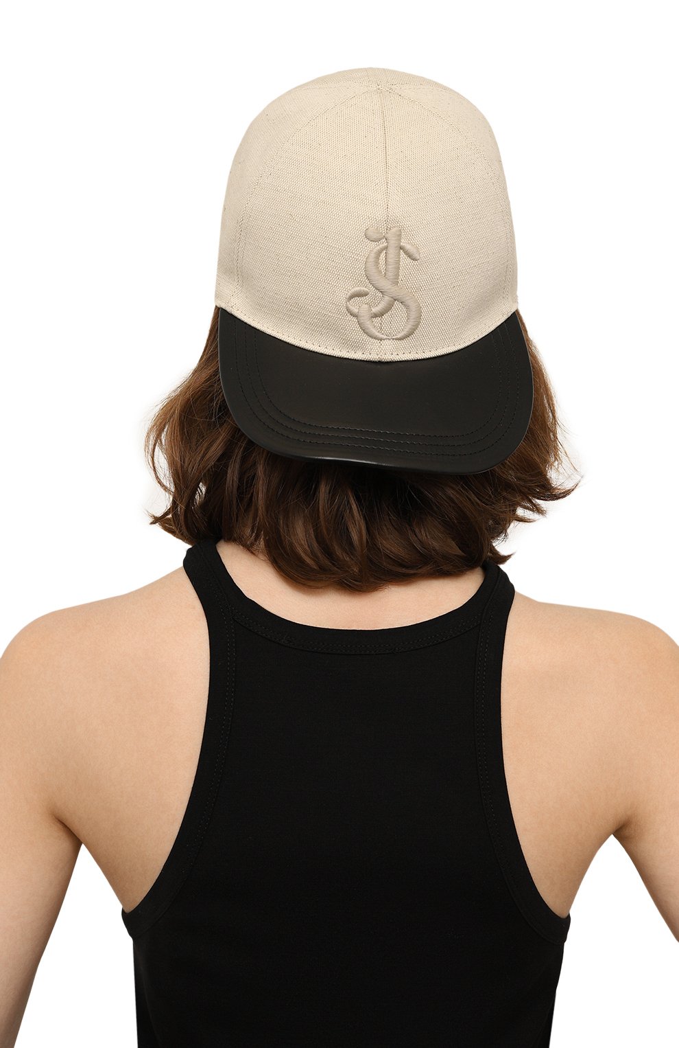 Бейсболка из хлопка и льна JIL SANDER, арт. J01TC0101/J46421, фото 2