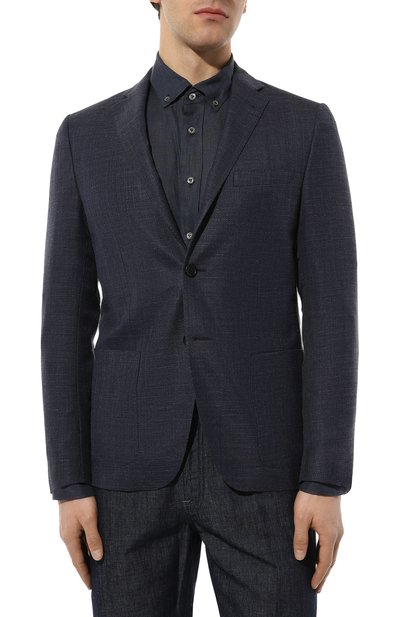 Пиджак из шерсти и шелка CORNELIANI, арт. 936002-9316229, фото 3