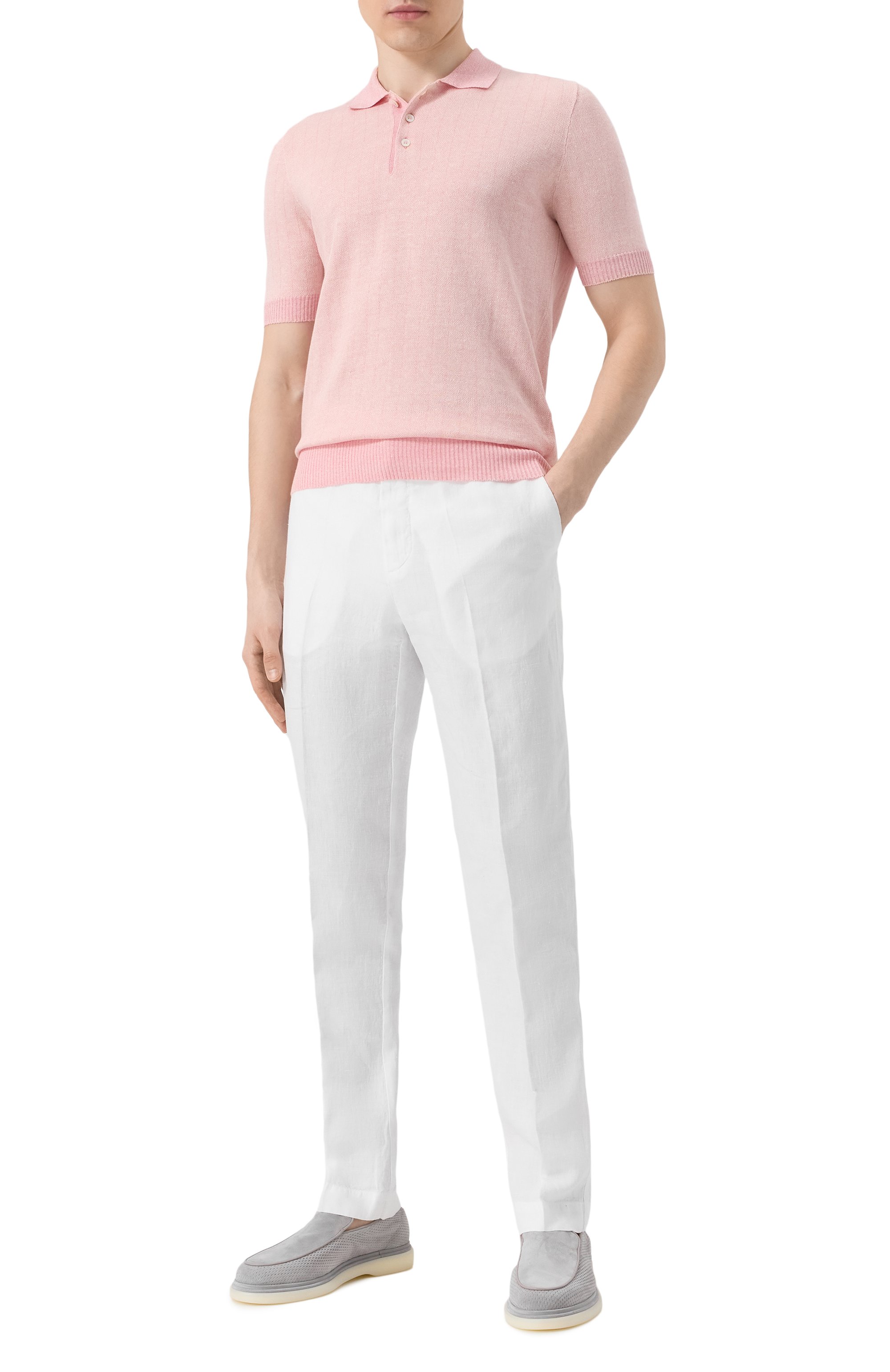 Поло изо льна и хлопка GRAN SASSO, арт. 57116/18659, фото 2