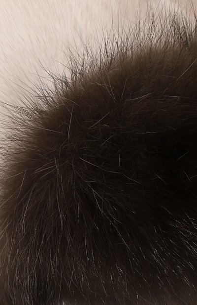 Меховая шапка-ушанка из норки и соболя VICTORIA KUSENKOVA, арт. 092003530094, фото 4