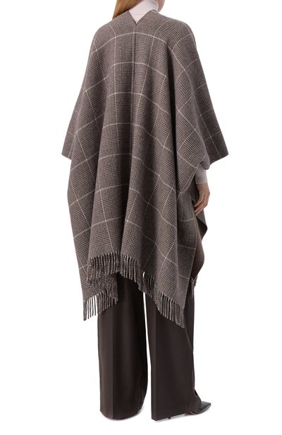 Двустороннее кашемировое пончо BRUNELLO CUCINELLI, арт. MSCDAGP31, фото 4