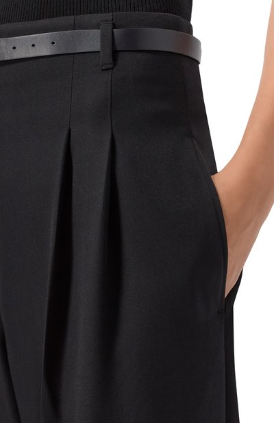 Шерстяные брюки JUUN.J черного цвета по цене 67300 руб., арт. JW5921W01, фото 5 Шерстяные брюки JUUN.J, арт. JW5921W01, фото 5