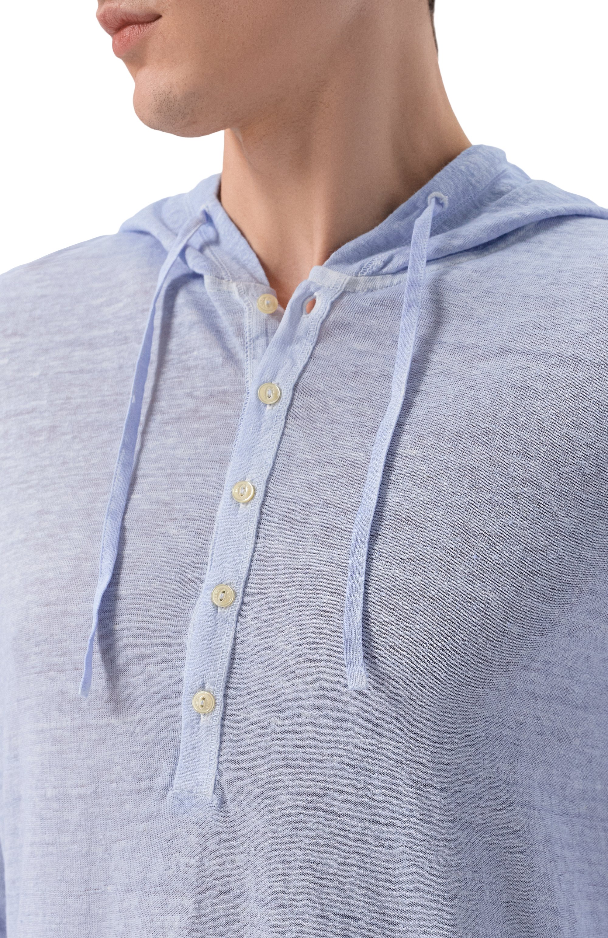 Льняной лонгслив-хенли 120% LINO, арт. 33ALIM7553/E908/S01, фото 5