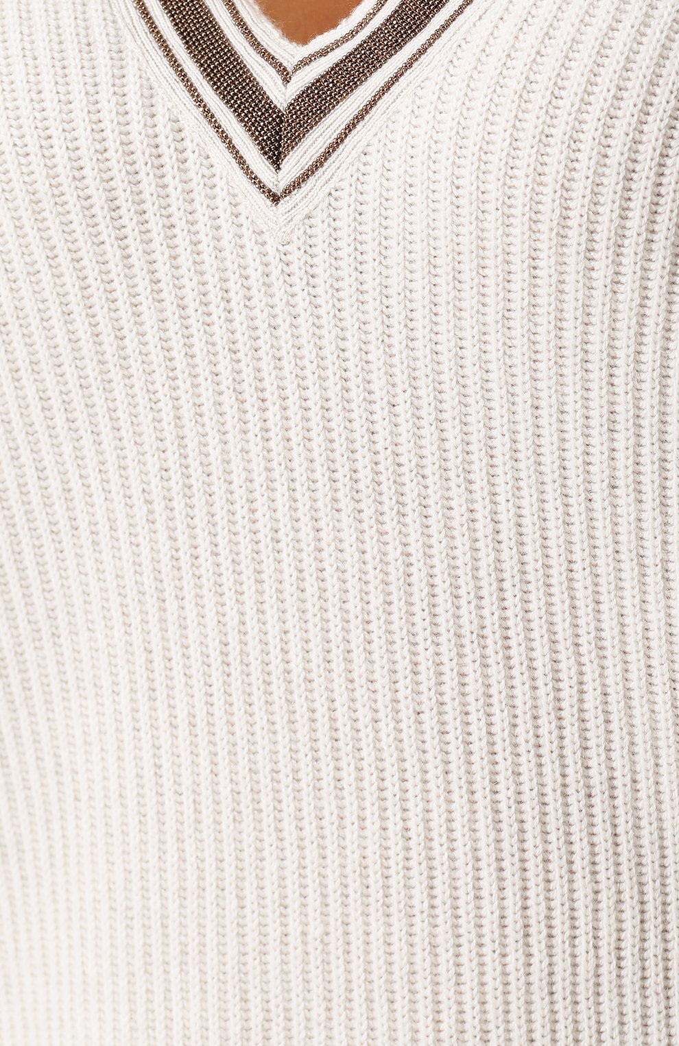 Кашемировый пуловер с v-образным вырезом BRUNELLO CUCINELLI, арт. M12716802, фото 5