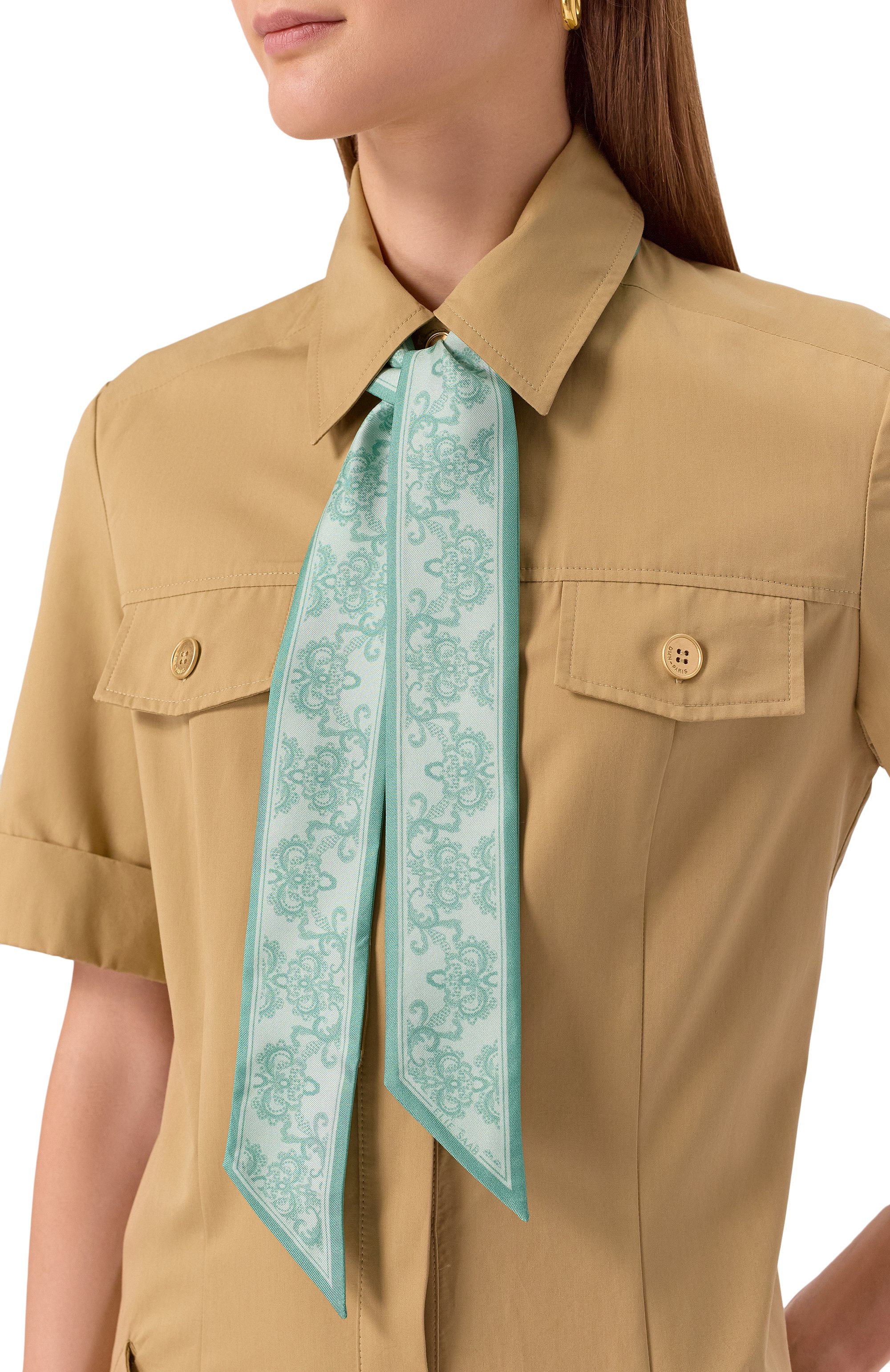 Шелковый шарф-твилли ELIE SAAB, арт. 710008540S25, фото 2