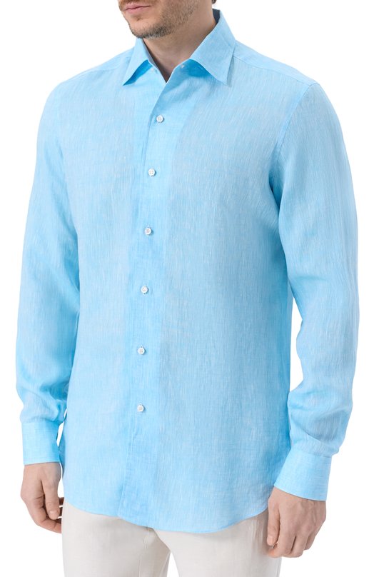 Льняная рубашка MVST M0RBIDA/R0BERT0/R0UND/F3411308-LINEN Зелёный  M0RBIDA/R0BERT0/R0UND/F3411308-LINEN Фото 3