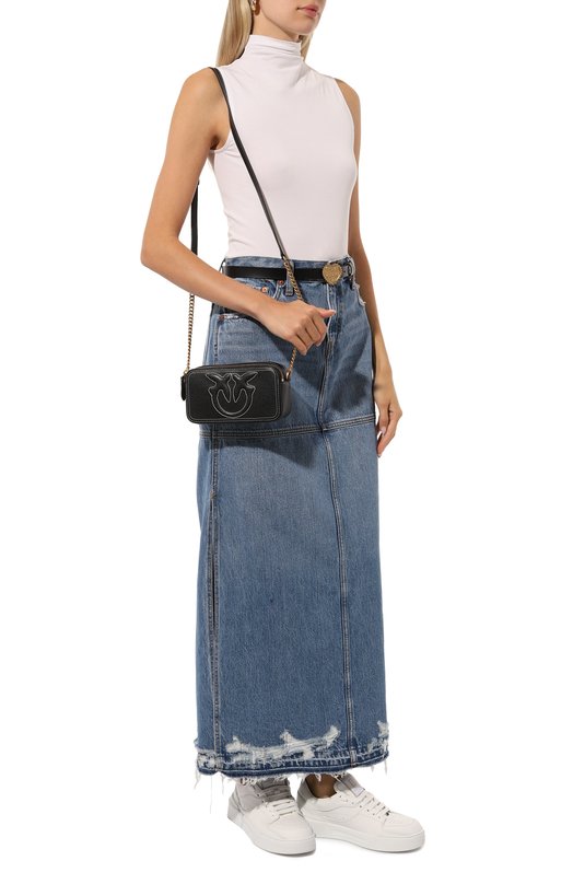 Сумка Carrie mini Pinko 103799/A1LF Чёрный  103799/A1LF Фото 7