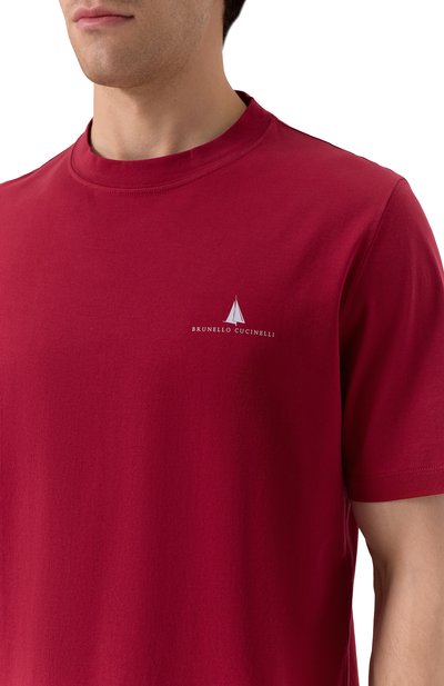 Хлопковая футболка BRUNELLO CUCINELLI, арт. M0B131362P, фото 5