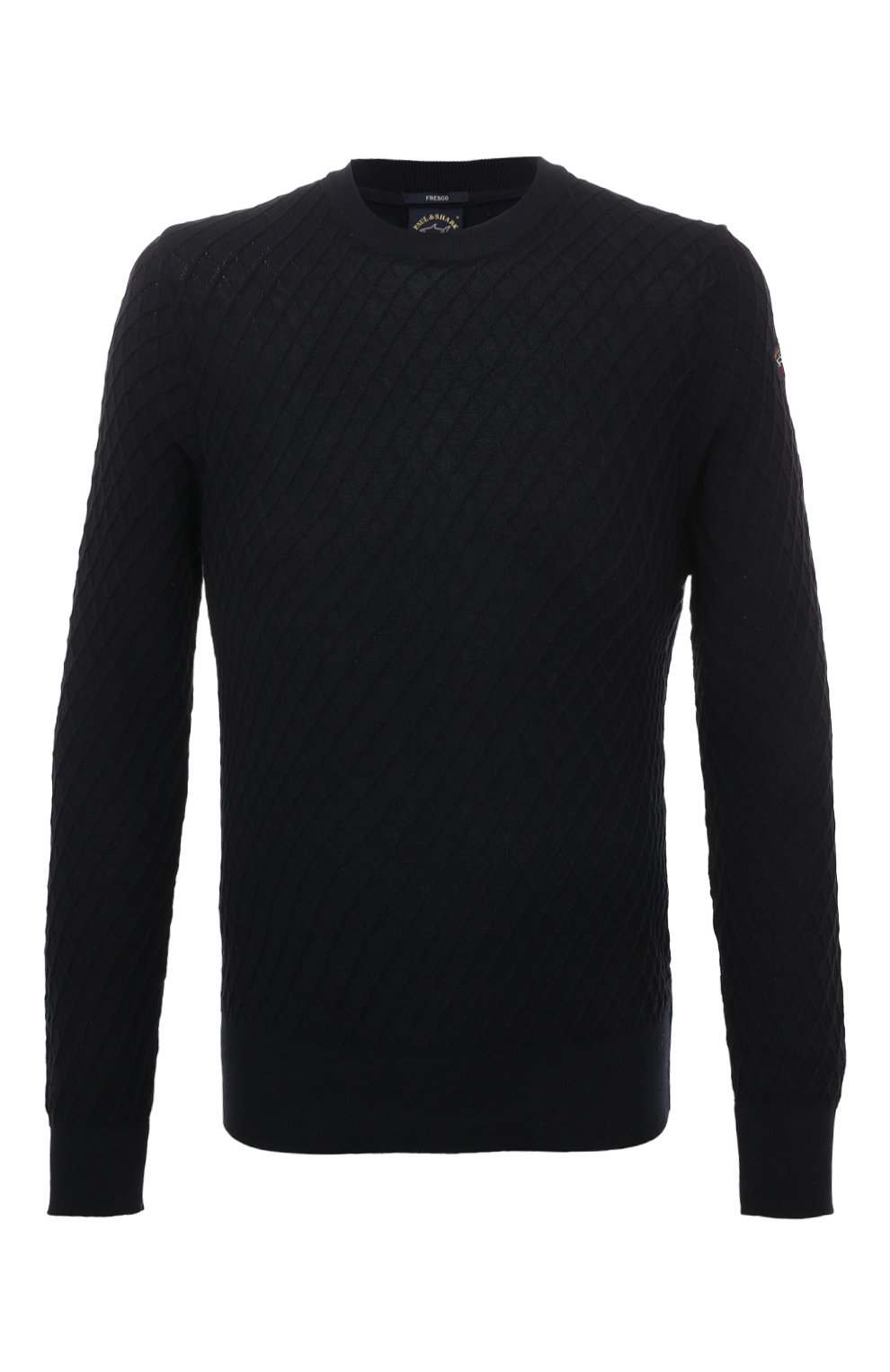 Хлопковый джемпер PAUL&SHARK темно-синего цвета по цене 53250 руб., арт. 23411505, фото 1 Хлопковый джемпер PAUL&SHARK, арт. 23411505, фото 1