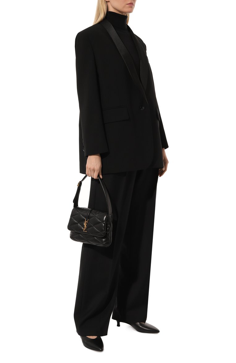 Женская сумка le 57 SAINT LAURENT черного цвета, арт. 698567/AAA00 | Фото 7 (Материал: Натуральная кожа; Размер: small)