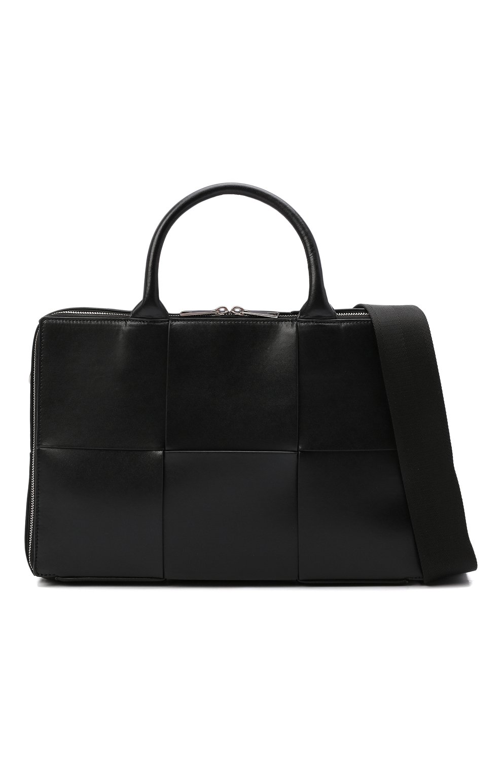 Кожаная сумка для ноутбука arco BOTTEGA VENETA черного цвета по цене 364500 руб., арт. 680120/VB1K1, фото 7 Кожаная сумка для ноутбука arco BOTTEGA VENETA, арт. 680120/VB1K1, фото 7