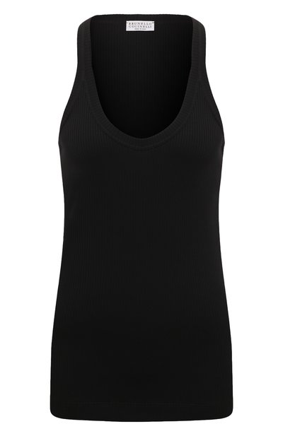 Женская хлопковая майка BRUNELLO CUCINELLI, арт. MH990BM110