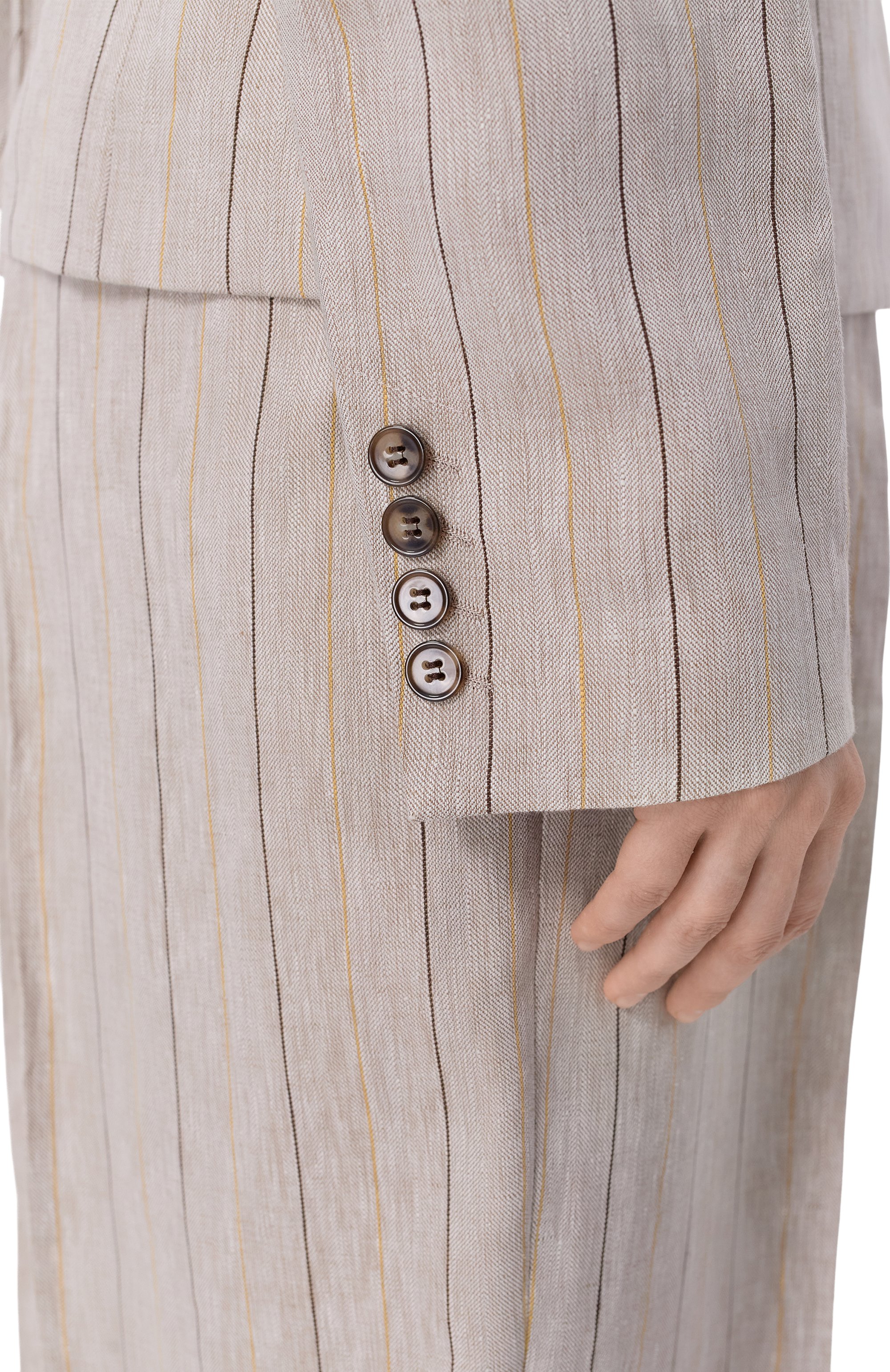 Льняной жакет 12 STOREEZ, арт. 137435, фото 5