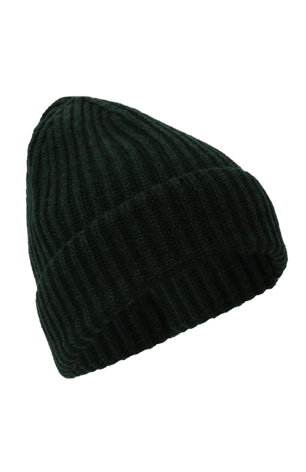 Кашемировая шапка INVERNI темно-зеленого цвета по цене 29950 руб., арт. 5771CM, фото 1 Кашемировая шапка INVERNI, арт. 5771CM, фото 1
