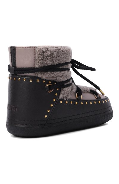 Кожаные полусапоги curly rock INUIKII розового цвета по цене 39450 руб., арт. 75202-087_001, фото 5 Кожаные полусапоги curly rock INUIKII, арт. 75202-087_001, фото 5