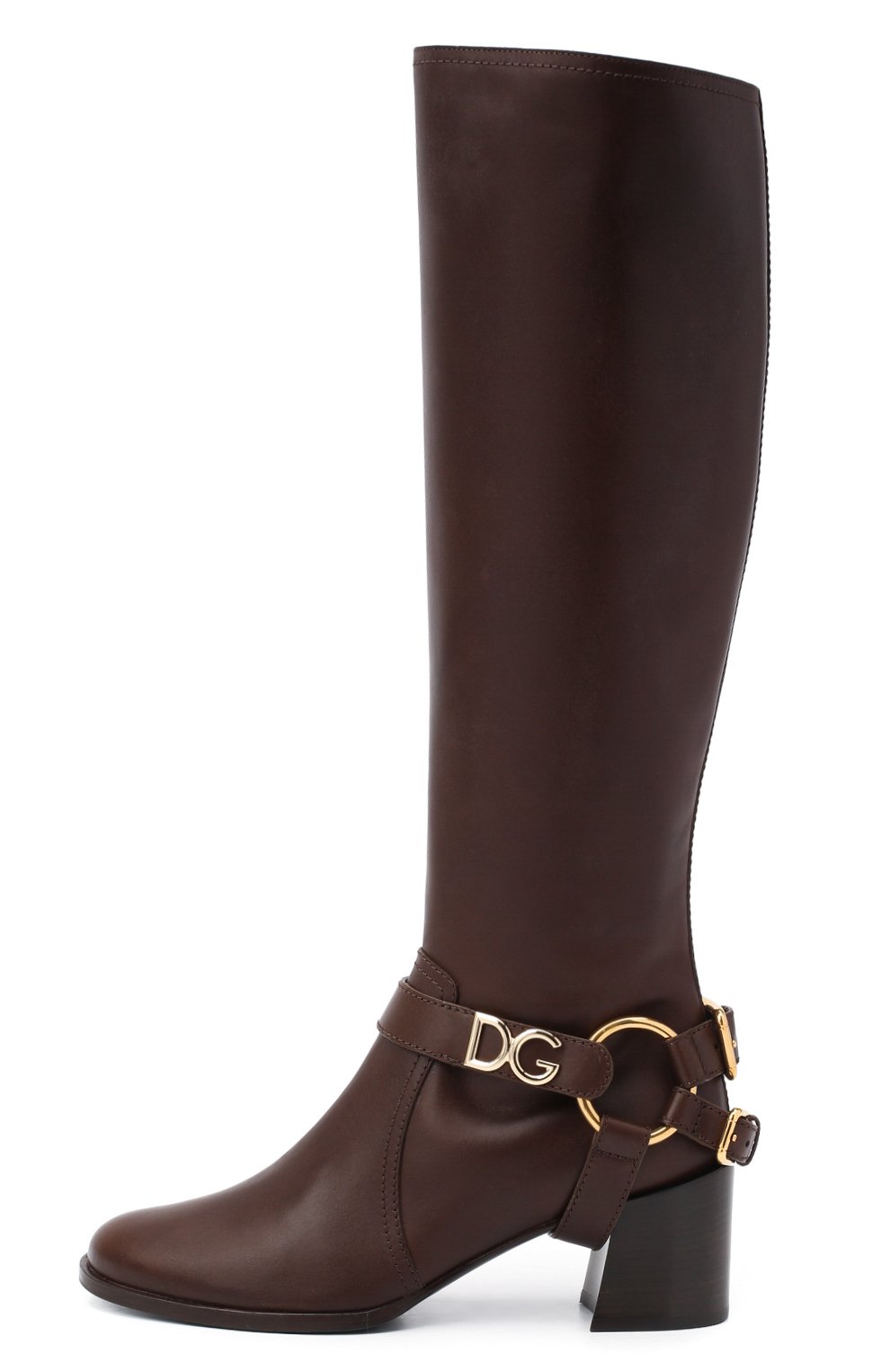 Кожаные сапоги DOLCE & GABBANA, арт. CU0680/AW673, фото 3