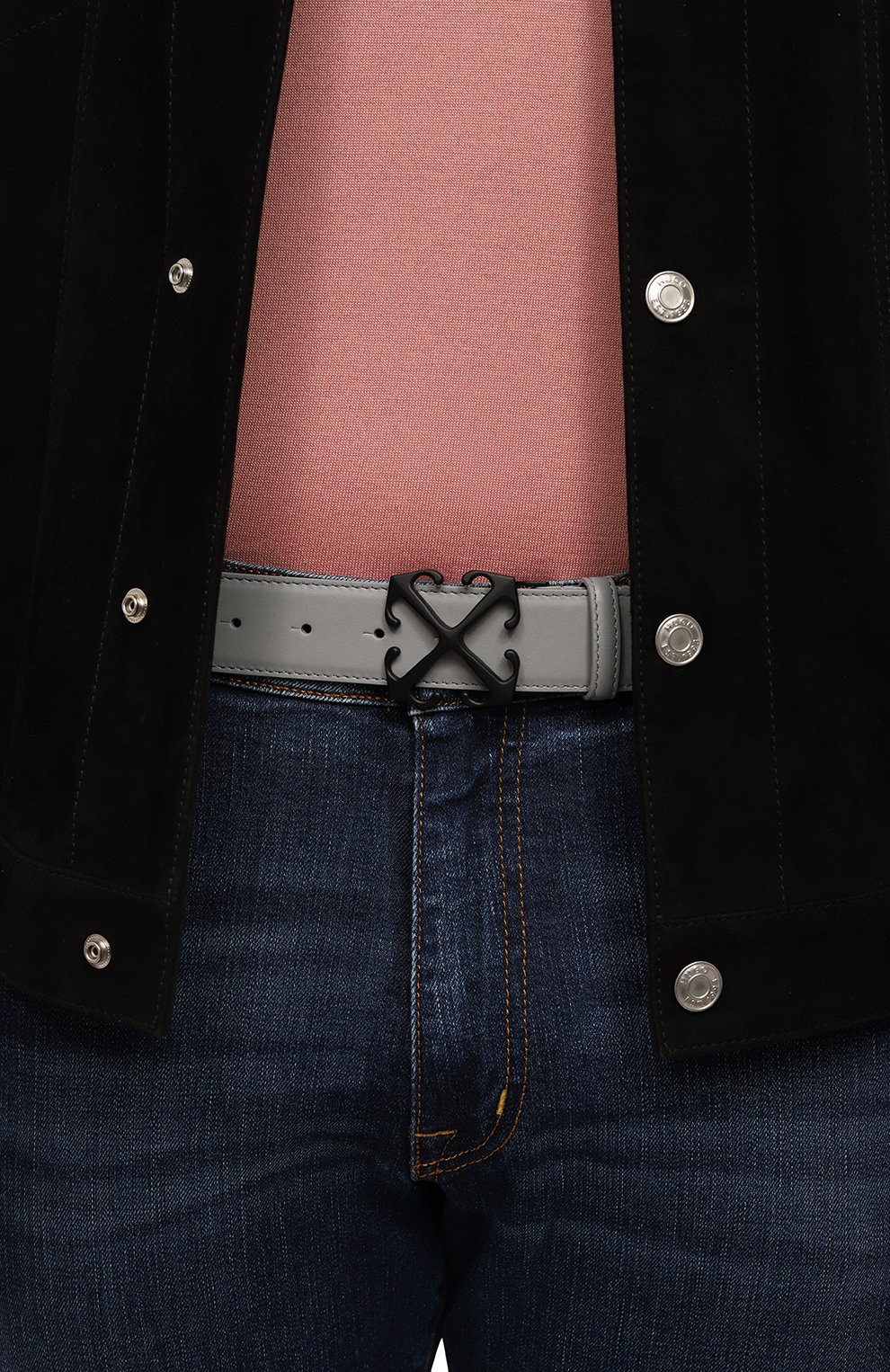 Кожаный ремень OFF-WHITE, арт. 0MRB133S24LEA002, фото 2