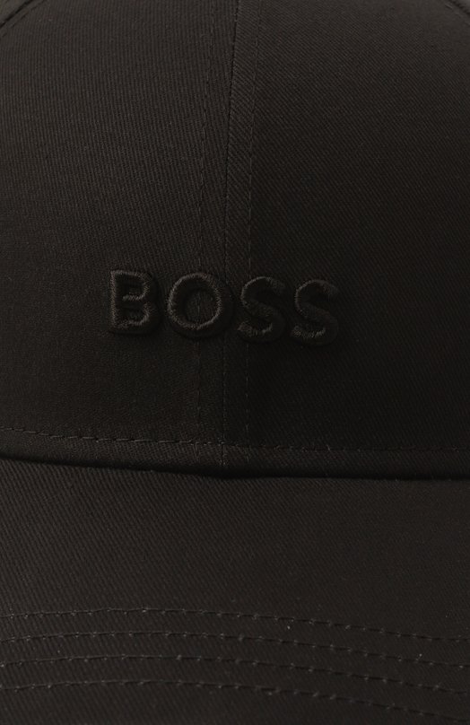 Хлопковая бейсболка BOSS 50495121 Чёрный  50495121 Фото 4