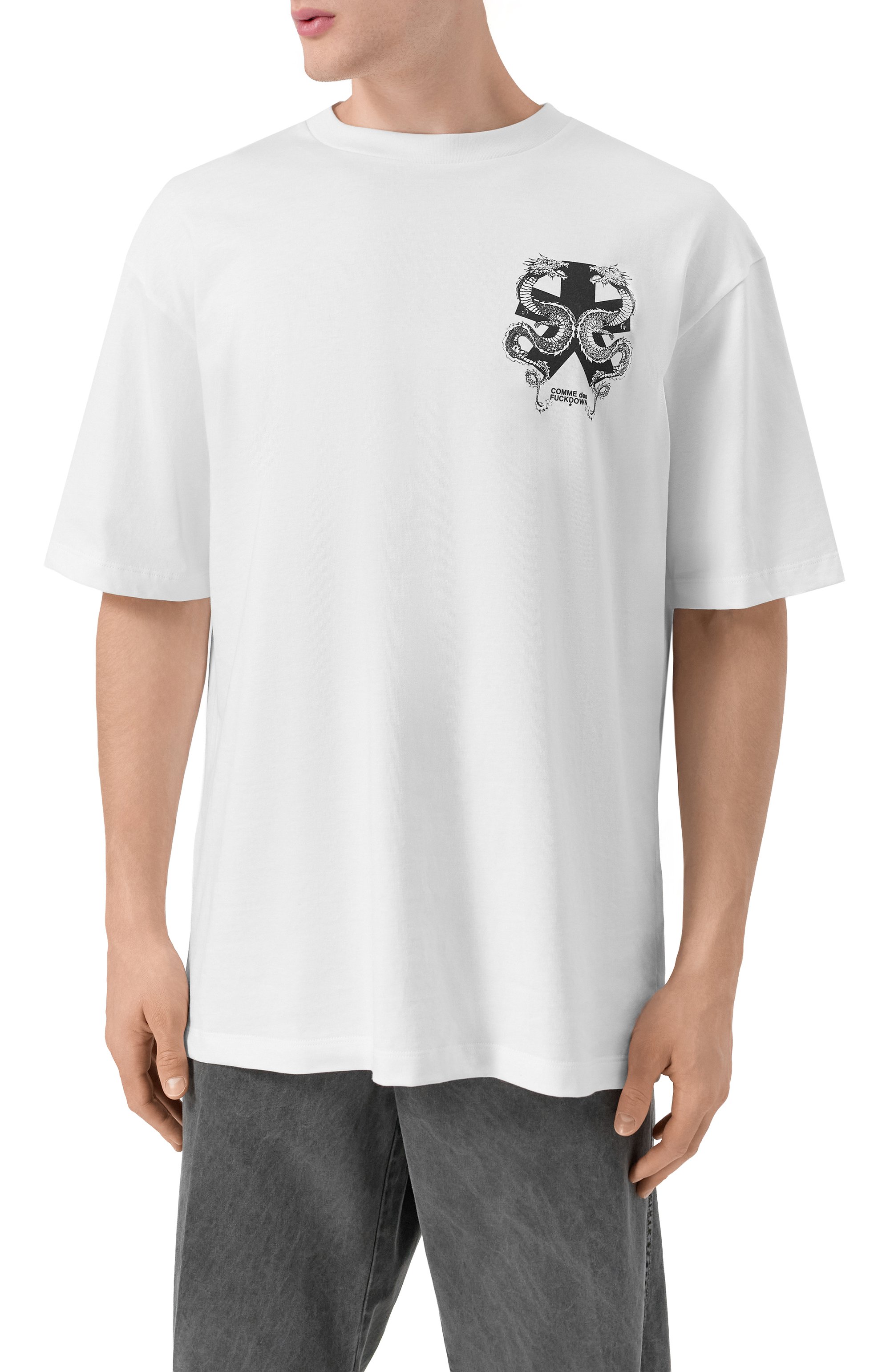 Хлопковая футболка COMME DES FUCKDOWN, арт. CFABM01846, фото 3