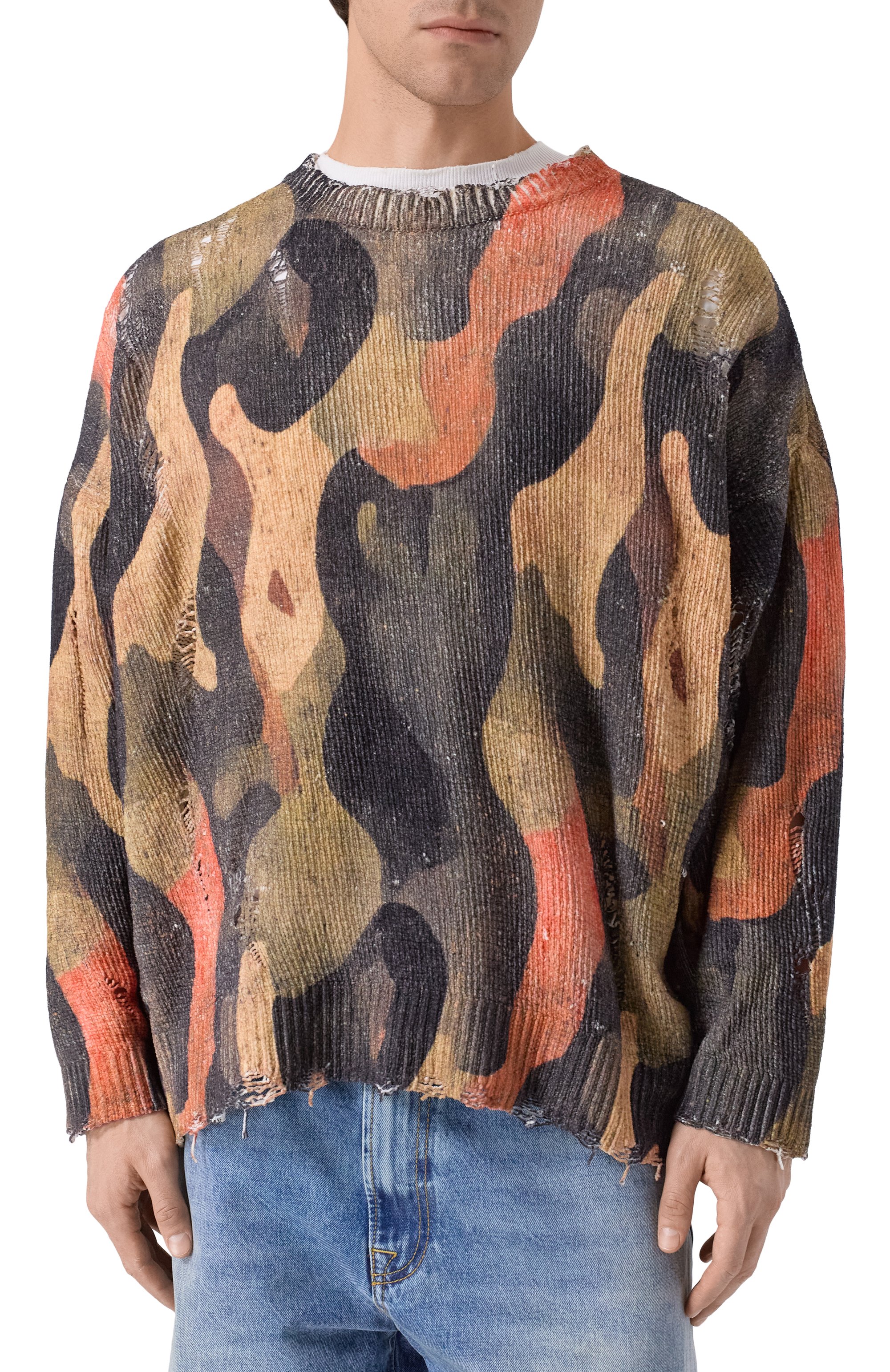 Хлопковый свитер R13, арт. R13WY197-Y241A, фото 3