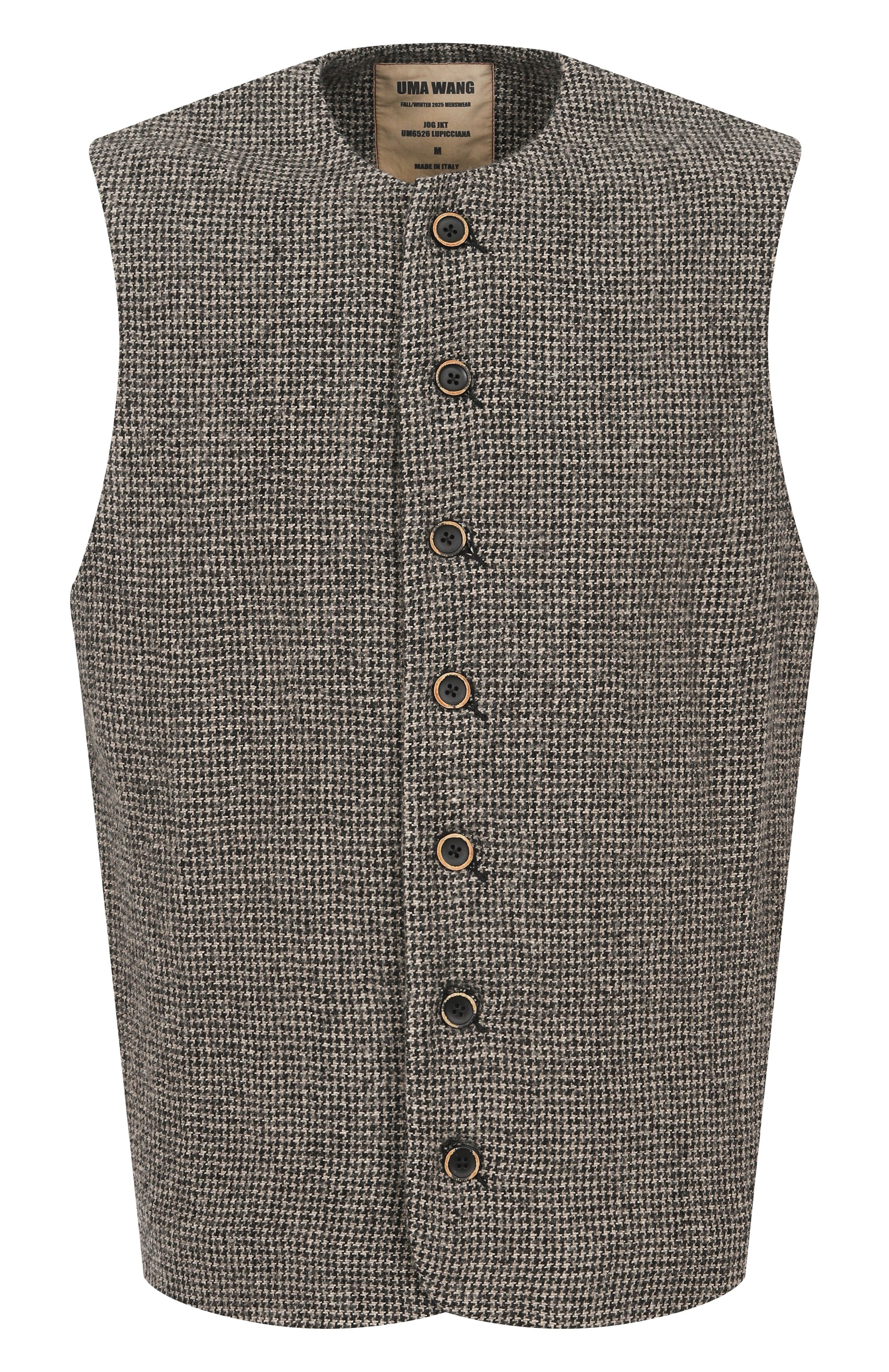 Жилет изо льна и шерсти UMA WANG светло-коричневого цвета по цене 121500 руб., арт. A9 M UM6526, фото 1 Жилет изо льна и шерсти UMA WANG, арт. A9 M UM6526, фото 1