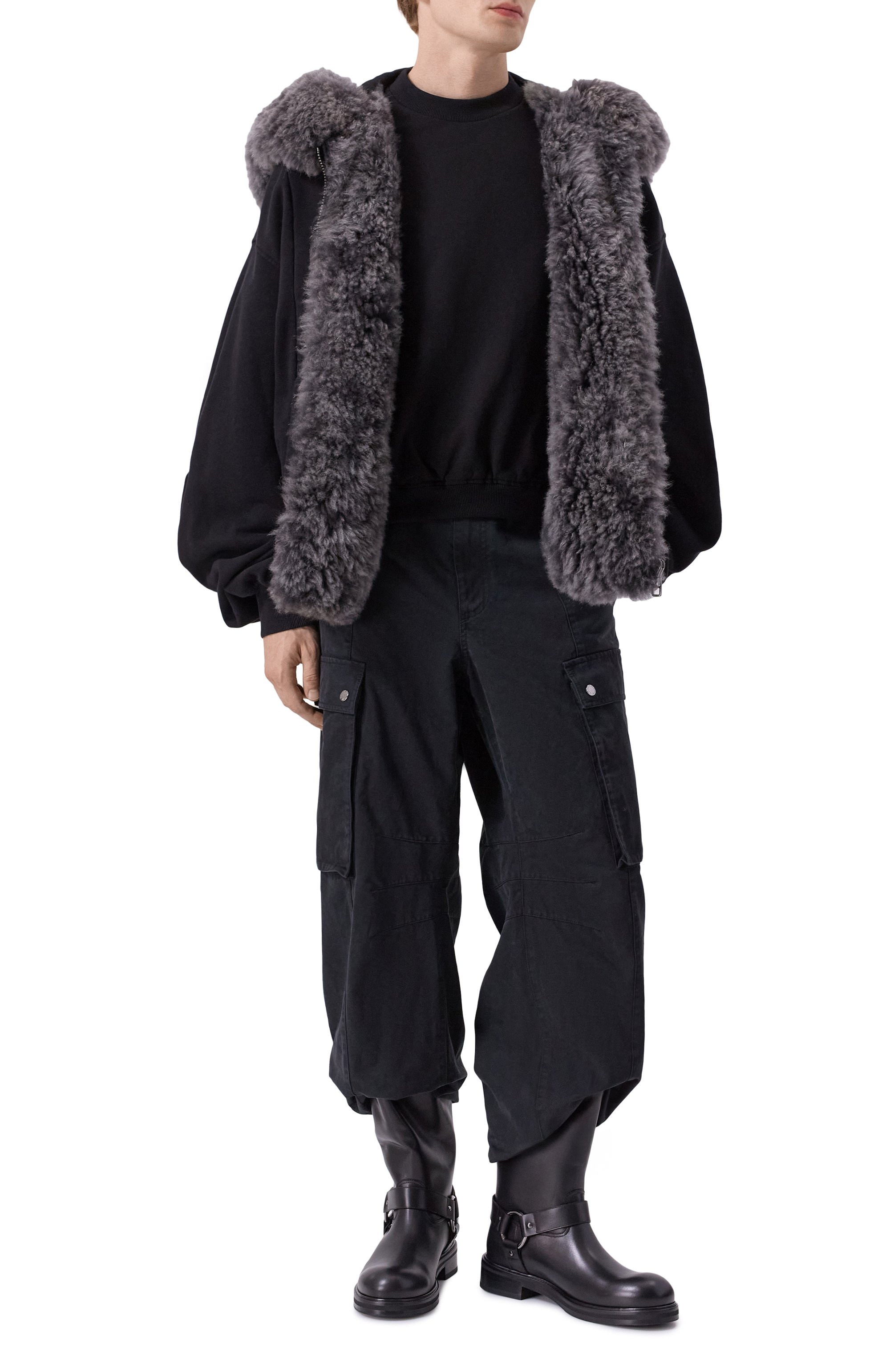 Кожаные сапоги DOLCE & GABBANA черного цвета по цене 182000 руб., арт. A70164/AI448, фото 2 Кожаные сапоги DOLCE & GABBANA, арт. A70164/AI448, фото 2