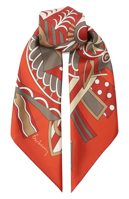 Шелковый платок Burberry 8102085 Красный 8102085