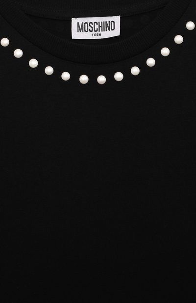Хлопковая футболка MOSCHINO, арт. HDM06G/LAA10/4-8, фото 3