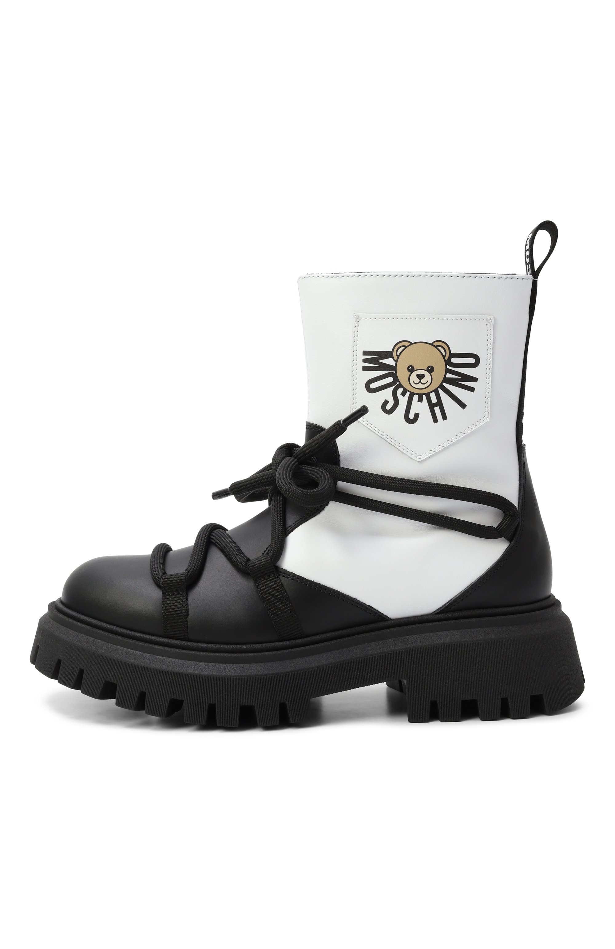 Кожаные ботинки MOSCHINO, арт. 81953/VAR3/36-40, фото 2