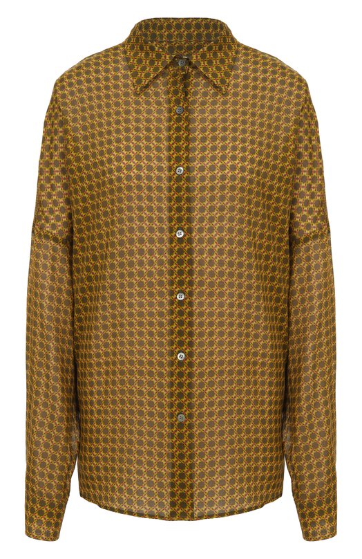 Хлопковая рубашка Dries Van Noten 010700-2109-205 Жёлтый 010700-2109-205