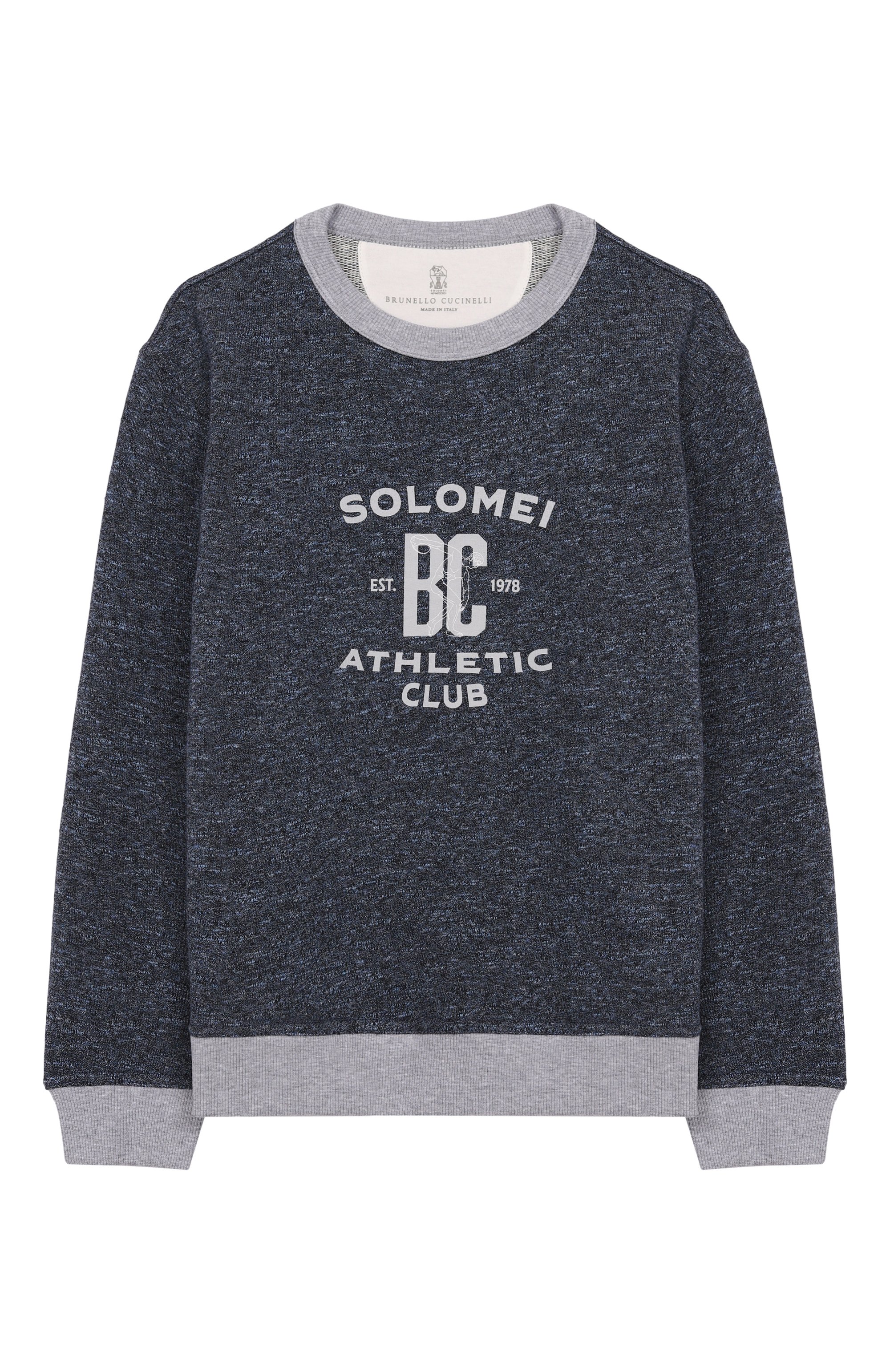 Свитшот из хлопка и льна BRUNELLO CUCINELLI, арт. BR831E502C, фото 1
