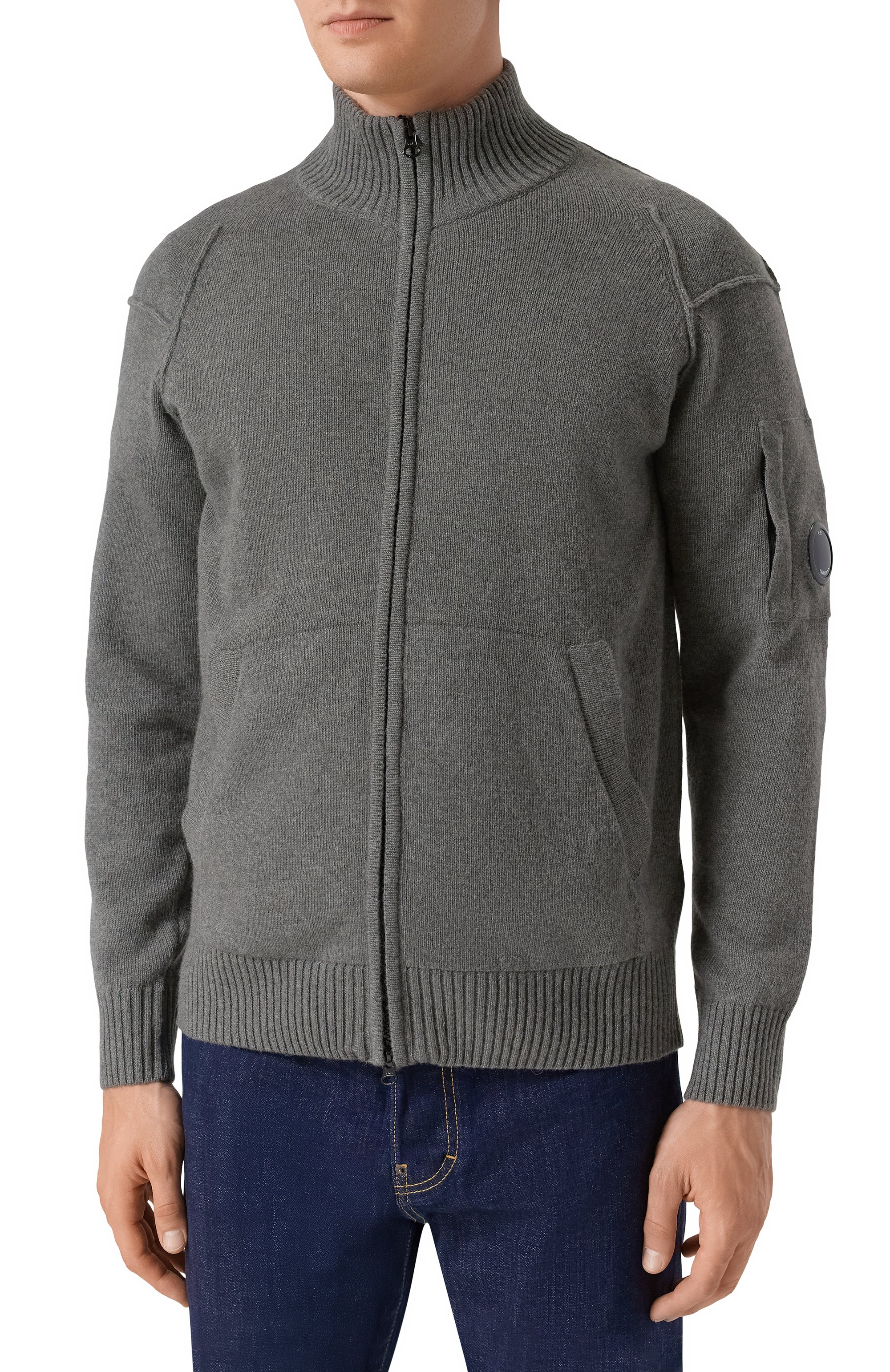 Шерстяной кардиган C.P. COMPANY, арт. 19CMKN708A110149A, фото 3