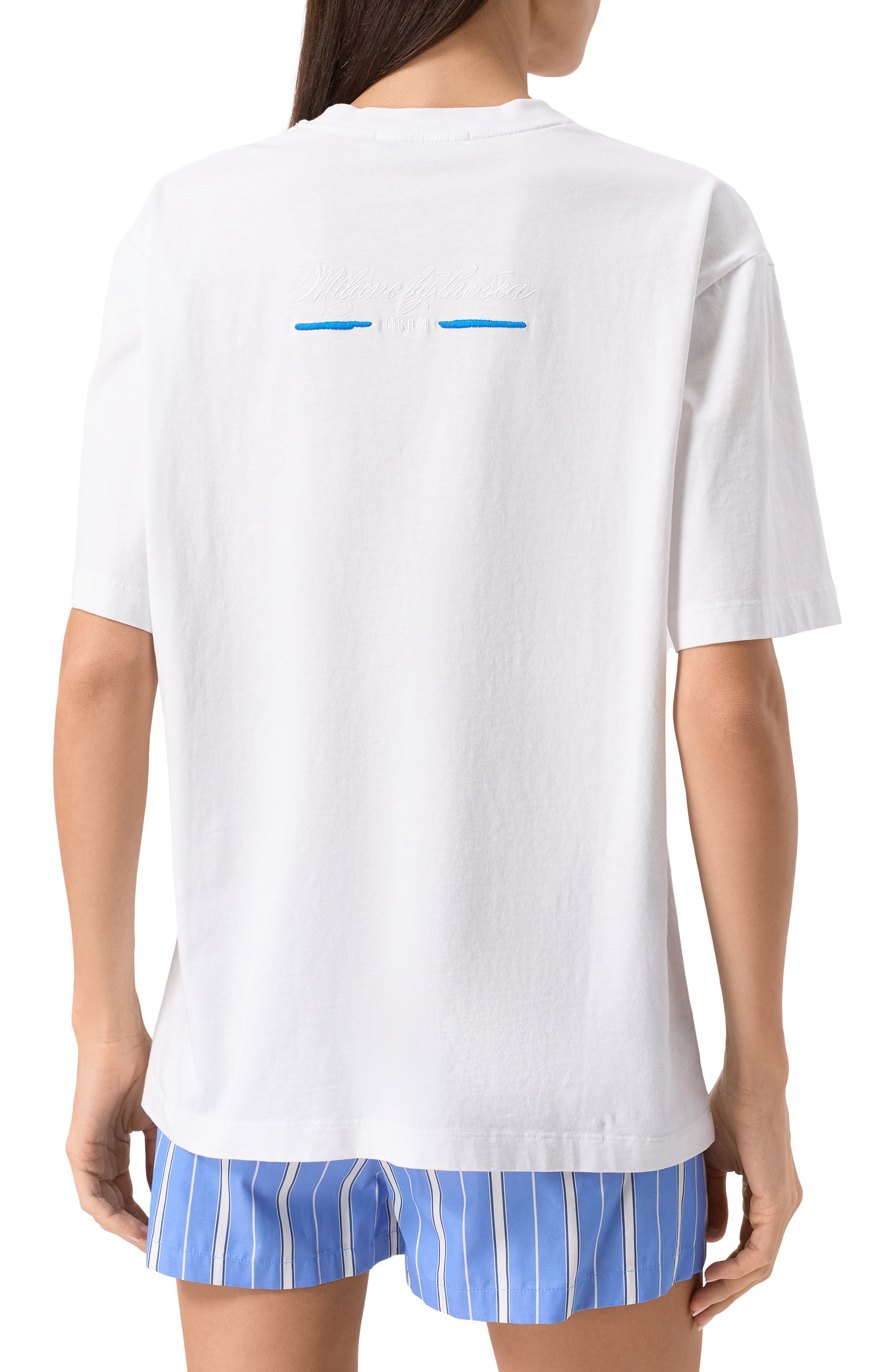 Хлопковая футболка MSGM, арт. 3841MDM133/257269, фото 4