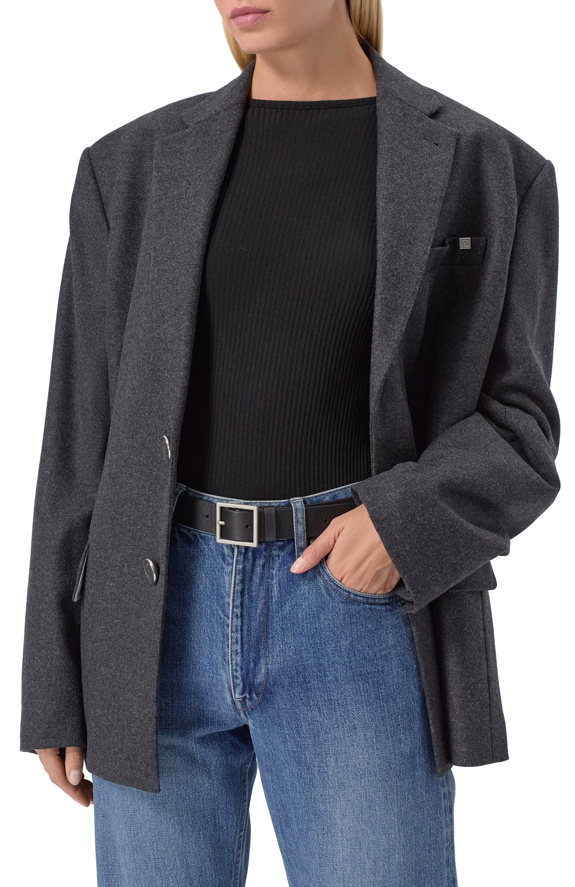 Кожаный ремень MM6, арт. SA5TP0015/P7258, фото 2