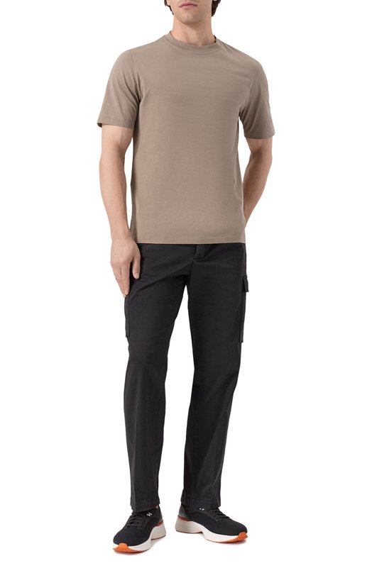Хлопковые брюки-карго Kiton UP0005K0600F18 Чёрный  UP0005K0600F18 Фото 2