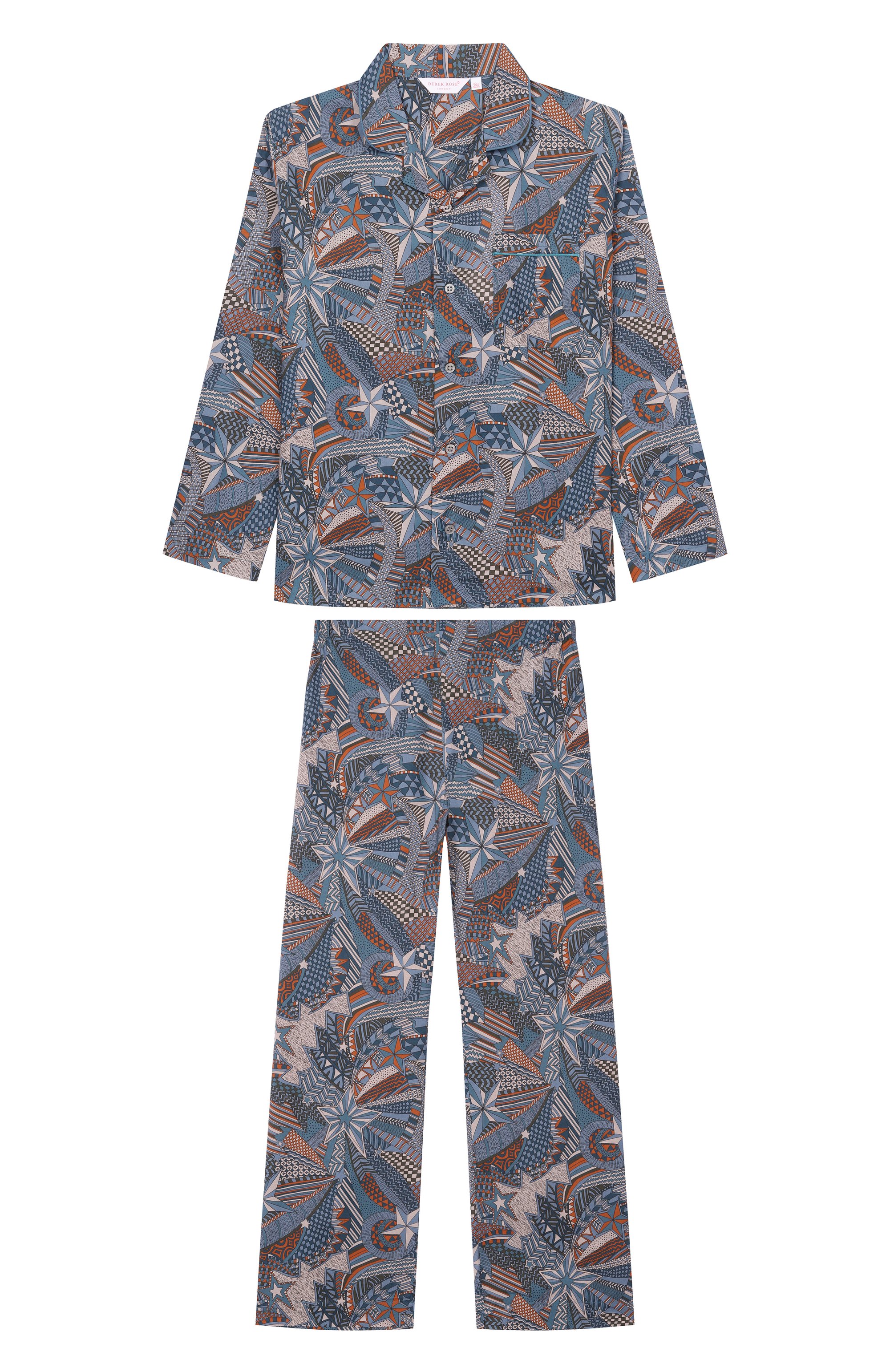 Хлопковая пижама DEREK ROSE, арт. 7025/LEDB093, фото 1