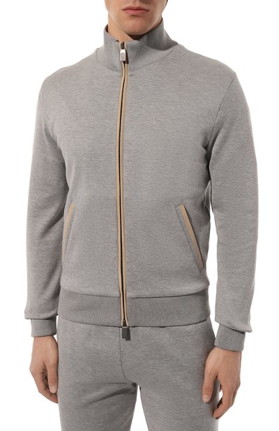 Толстовка из хлопка и шелка CANALI, арт. T0793/MX01921, фото 3