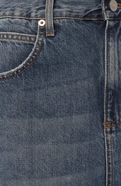 Женские джинсовые шорты GUCCI синего цвета, арт. 776537/XDCU5 | Фото 5 (Стили: Кэжуэл; Материал внешний: Деним, Хлопок; Кросс-КТ: Широкие, Деним; Длина Ж (юбки, платья, шорты): До колена)