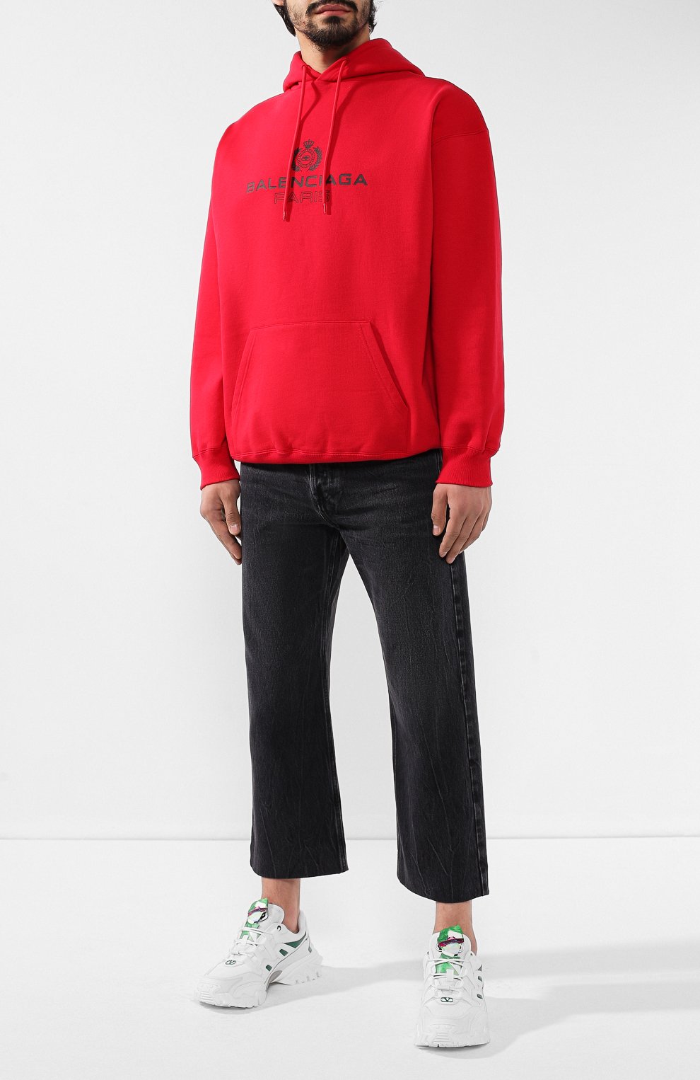 Хлопковое худи BALENCIAGA, арт. 570811/TGV70, фото 2
