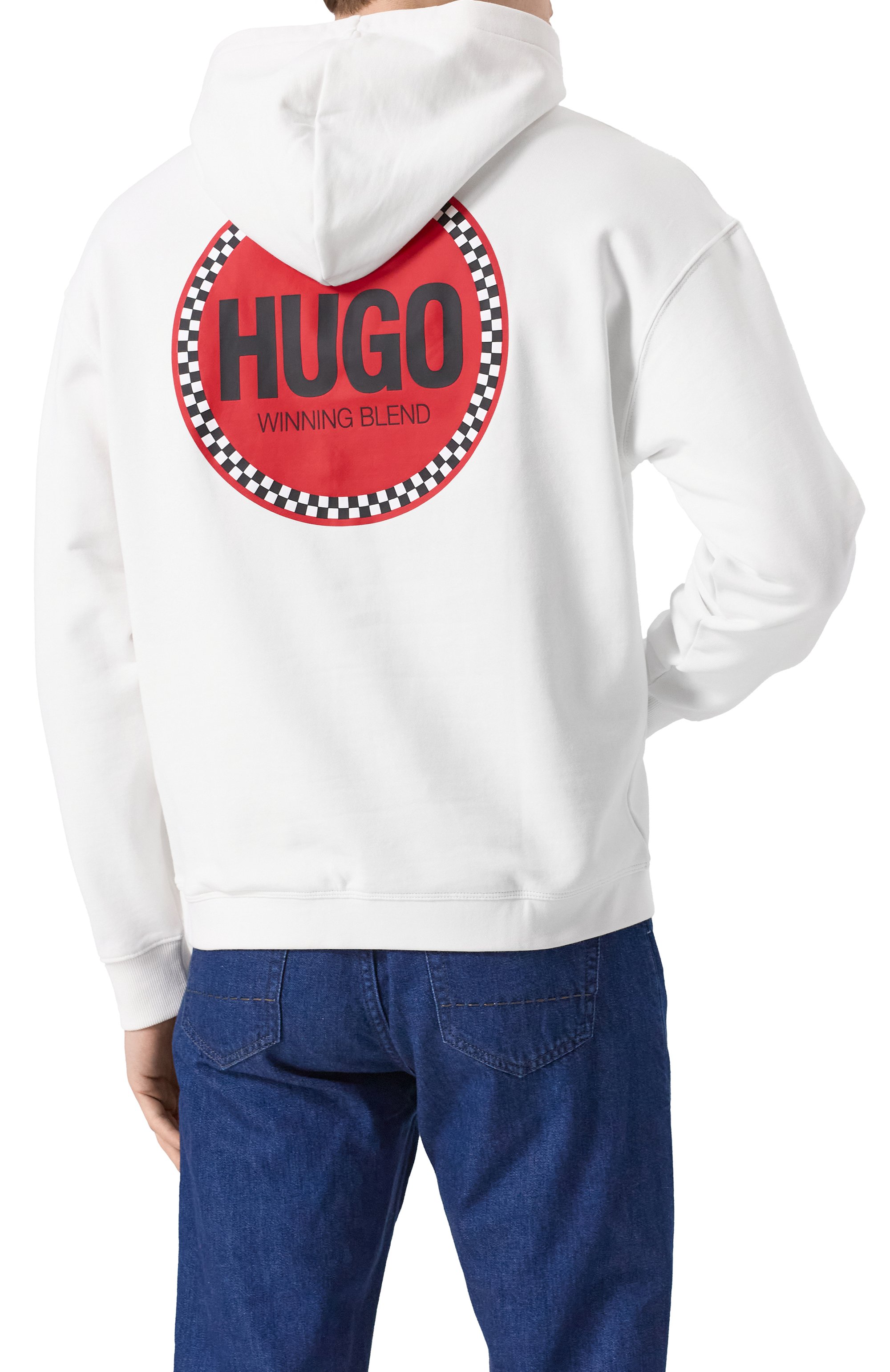 Хлопковое худи HUGO, арт. 50530658, фото 4