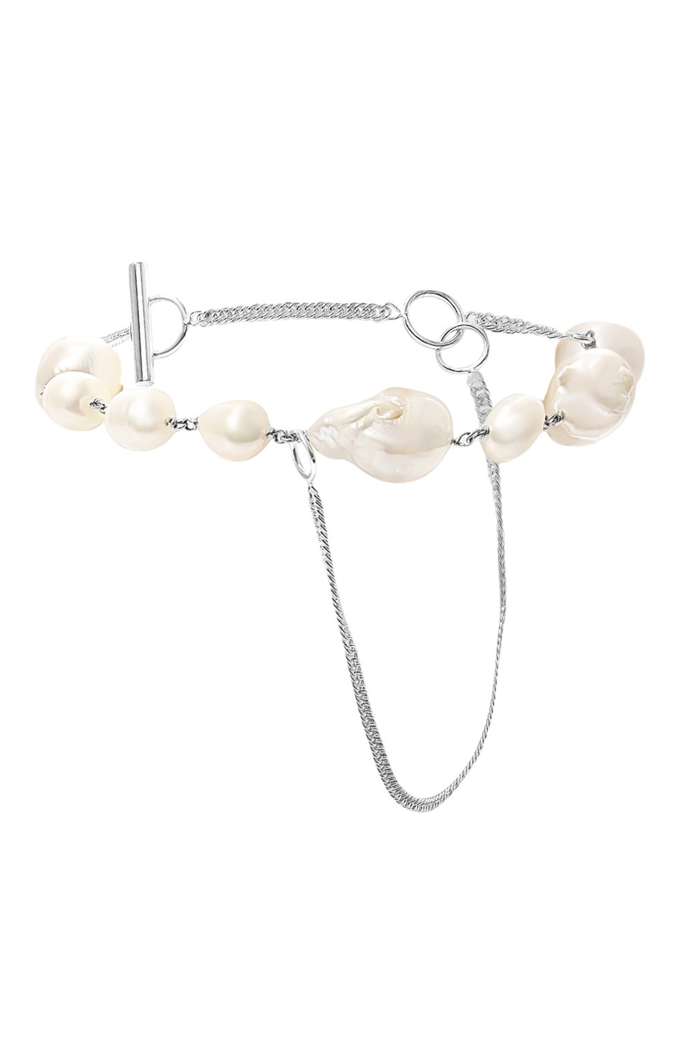 Браслет JIL SANDER серебряного цвета по цене 83750 руб., арт. J12UY0008 J12033, фото 1 Браслет JIL SANDER, арт. J12UY0008 J12033, фото 1