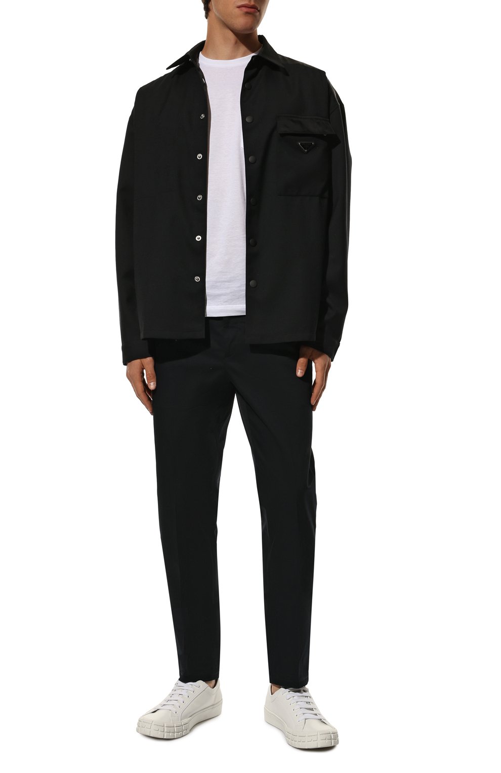 Хлопковые брюки PRADA, арт. SPE12-1GQS-F0008-172, фото 2