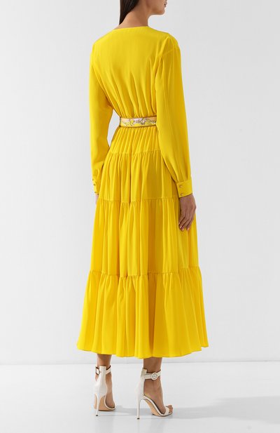 Шелковое платье с поясом EMILIO PUCCI, арт. 9ERH70/9E665, фото 4