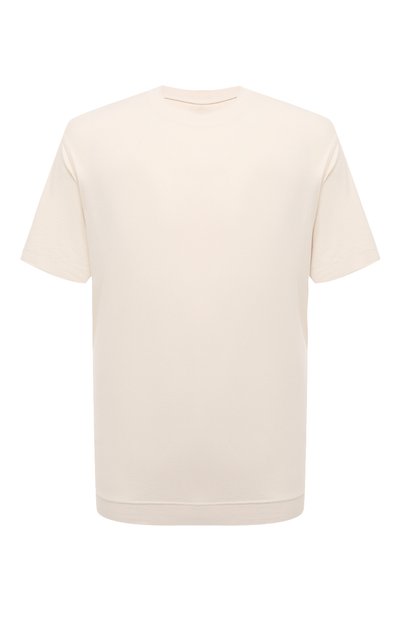 Хлопковая футболка CIRCOLO 1901 кремового цвета по цене 13300 руб., арт. CN4034, фото 1 Хлопковая футболка CIRCOLO 1901, арт. CN4034, фото 1
