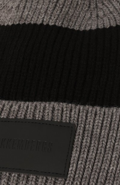 Шапка DIRK BIKKEMBERGS серого цвета по цене 4505 руб., арт. BKCP00663K, фото 3 Шапка DIRK BIKKEMBERGS, арт. BKCP00663K, фото 3