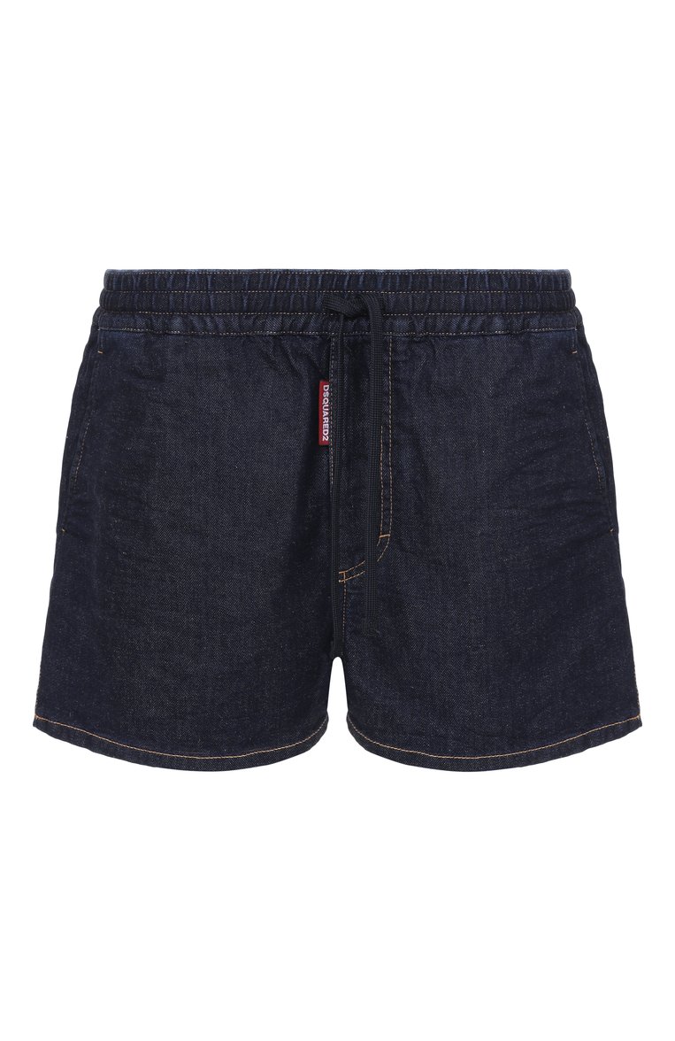 Женские джинсовые шорты DSQUARED2 синего цвета, арт. S73MU0245/S30825 | Фото 1 (Автоматизация состава: Проставлено; Материал внешний: Хлопок, Деним; Автоматизация ТО: Проставлено; Длина Ж (юбки, платья, шорты): Мини; Кросс-КТ: Деним; Стили: Кэжуэл)