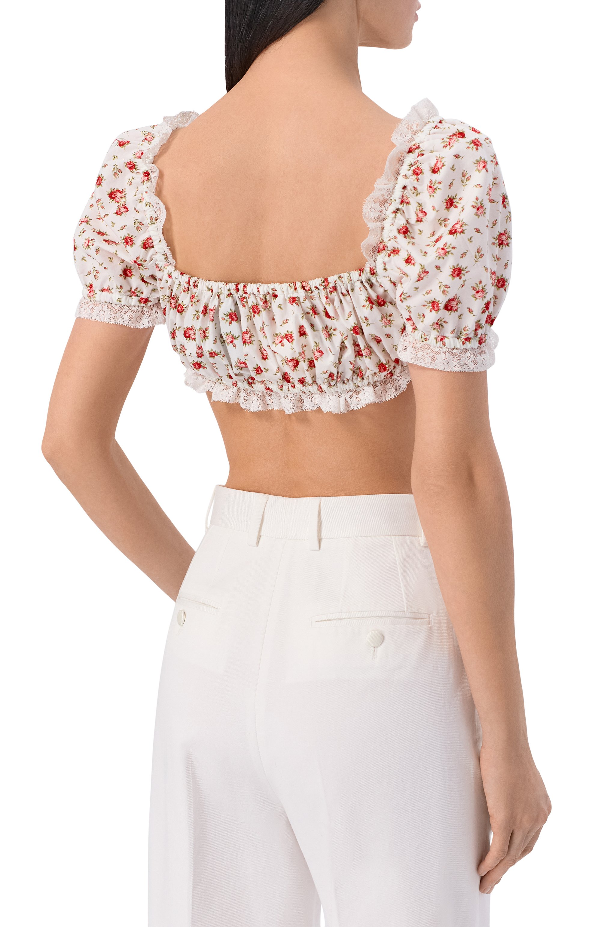 Хлопковый топ DOLCE & GABBANA, арт. F7BG2T/HS5UB, фото 4