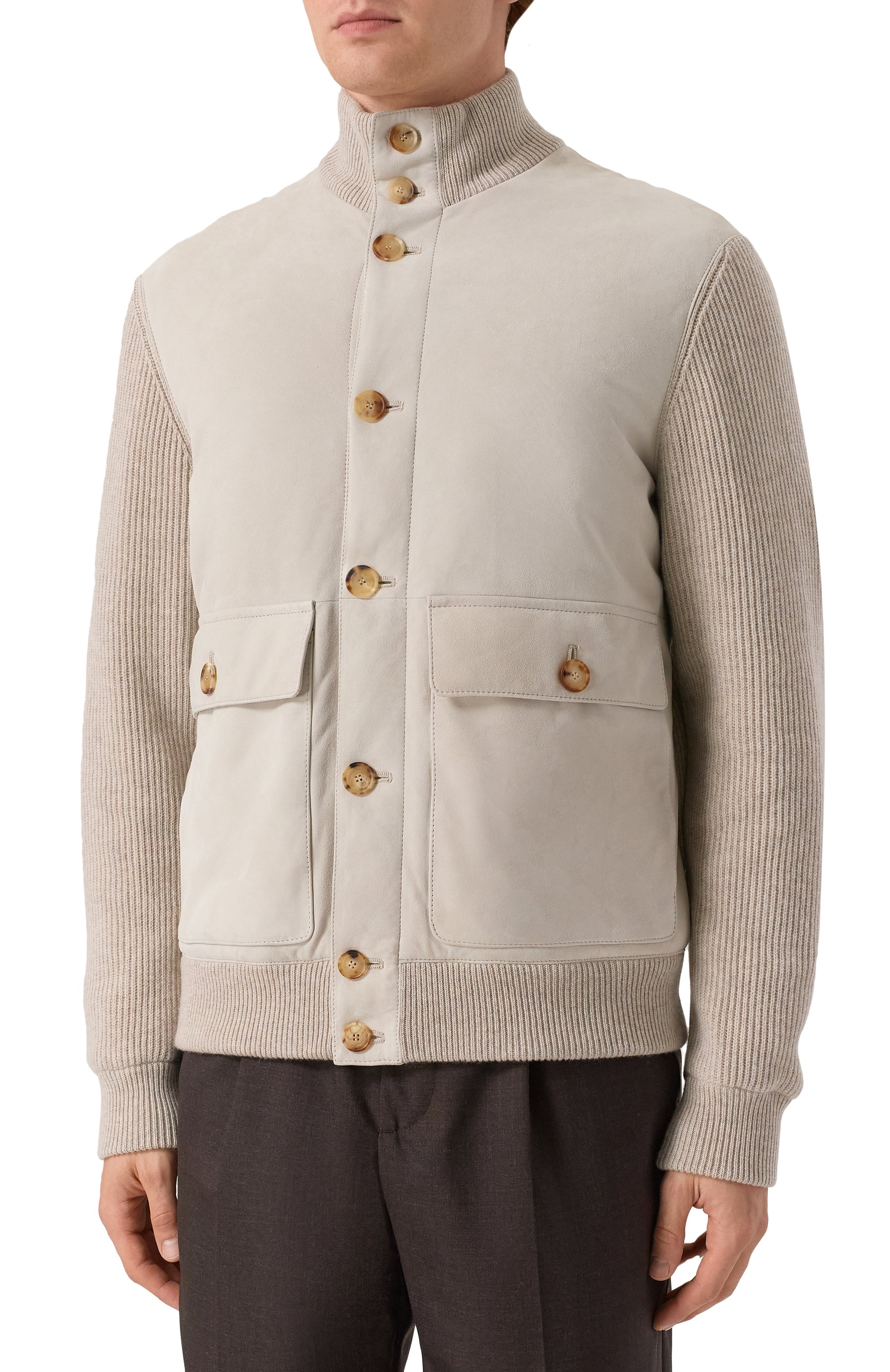 Комбинирова�нный кардиган BRUNELLO CUCINELLI, арт. MPCLF1955, фото 3