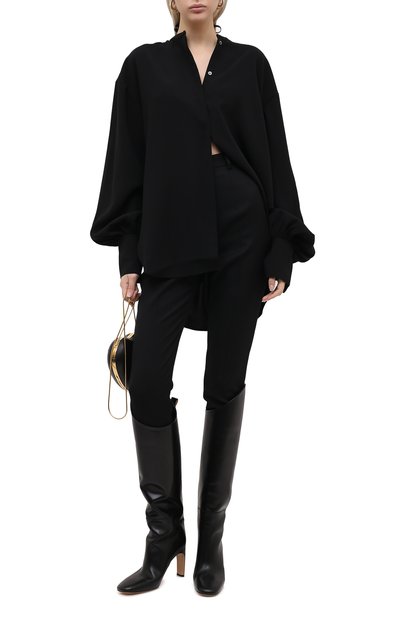 Шерстяные брюки ALEXANDER MCQUEEN черного цвета по цене 83500 руб., арт. 585118/QJAAC, фото 2 Шерстяные брюки ALEXANDER MCQUEEN, арт. 585118/QJAAC, фото 2