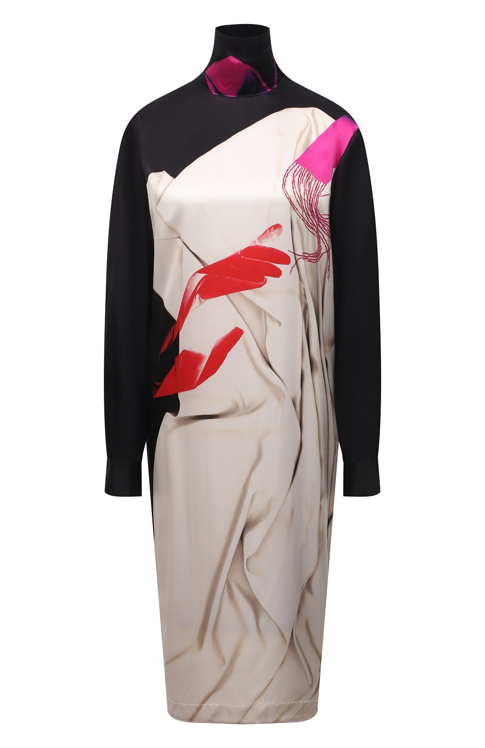 Шелковое платье DRIES VAN NOTEN разноцветного цвета по цене 85600 руб., арт. 212-011079-3079, фото 1 Шелковое платье DRIES VAN NOTEN, арт. 212-011079-3079, фото 1